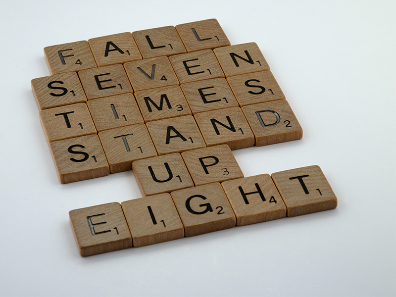 Fall Seven Times, Stand Up Eight, Photo by Brett Jordan on Unsplash