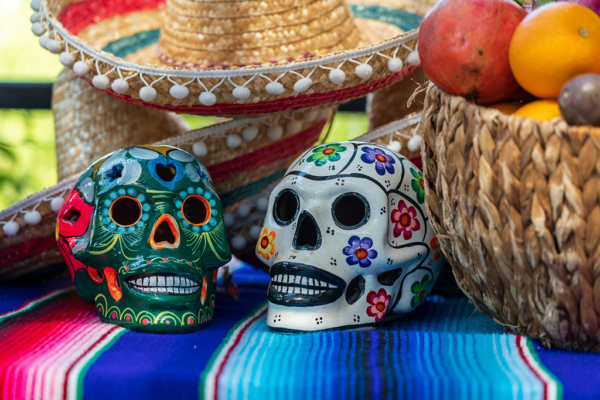 Dia de los Muertos skulls